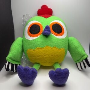 Peck Peck woodpecker Hop Hop the Owl
Fleece Felt Toy Purple Feet Striped Wings